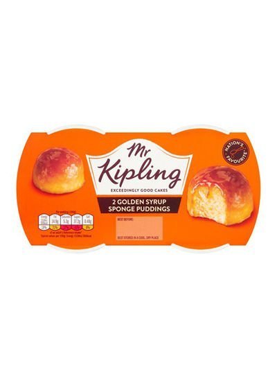 Mr Kipling Golden Syrup Sponge Pudding 95g Pack of 2