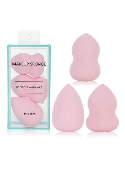 Generic 3-Piece Makeup Sponge Pink