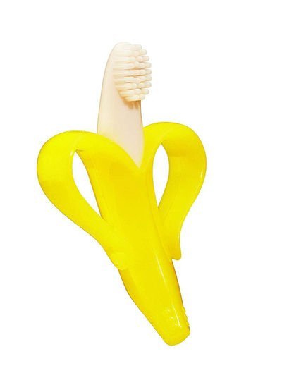Beauenty 2 Count Baby Banana Infant Training Toothbrush And Teether