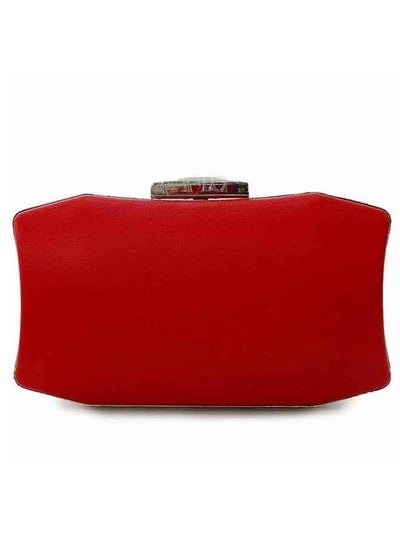 Generic Clutch handbag for Women- Red