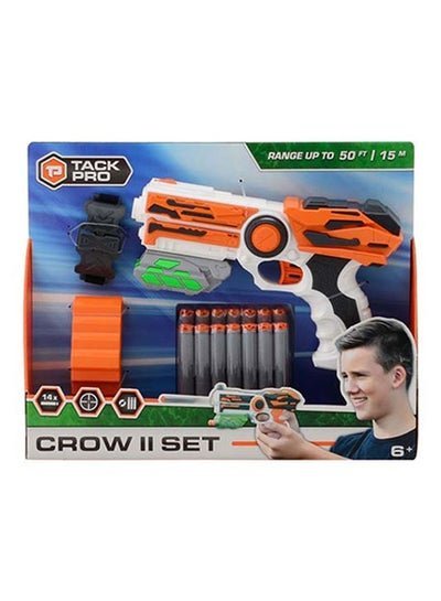 TACK PRO Crow II Foam Blaster With 14 Darts And Accessories 40x25x35cm