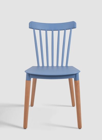 Switch Dining Chair with High Quality Modern Designer Vip Polypropylene Plastic Furniture Chair With Easy Assembly Skyblue 51.5*44.5*84cm