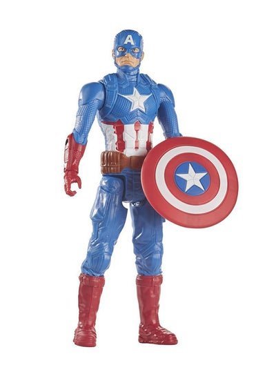 MARVEL Marvel Avengers Titan Hero Series Blast Gear Captain America Action Figure, 12-Inch Toy, Inspired By Marvel Universe, For Kids Ages 4 And Up