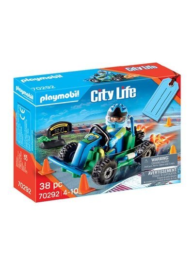 Playmobil 70292 38 – Piece Go-Kart Racer Gift Set