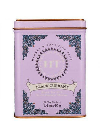 HARNEY & SONS Harney & Sons, HT Tea Blend, Black Currant Tea, 20 Tea Sachets, 1.4 oz (40 g)