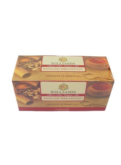 BREZZO William English Breakfast Finest Oriental Tea Bags 25 – 50g