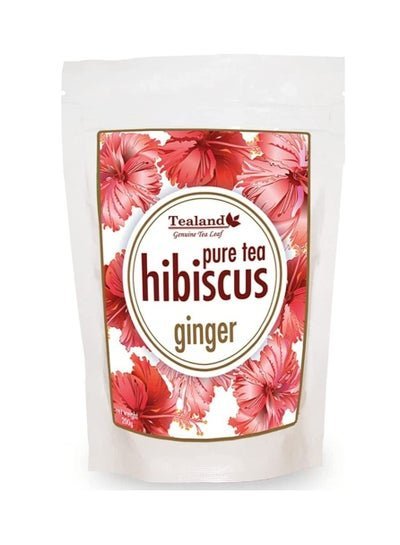 Tealand Herbal Tea Hibiscus Ginger Immunity Booster Caffeine Fights Fever Cold and Flu Caffeine  Free Herbal Tisane 200g