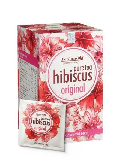 Tealand Herbal Tea Hibiscus Cut Supports Metabolism High Blood Pressure and Bad Cholesterol Reducer 15 sachet box