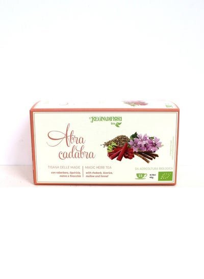 REGINAdiFIORI Organic Abracadabra Herb tea with Rhubarb, Mallow and Fennel 15 filter bags – 45g