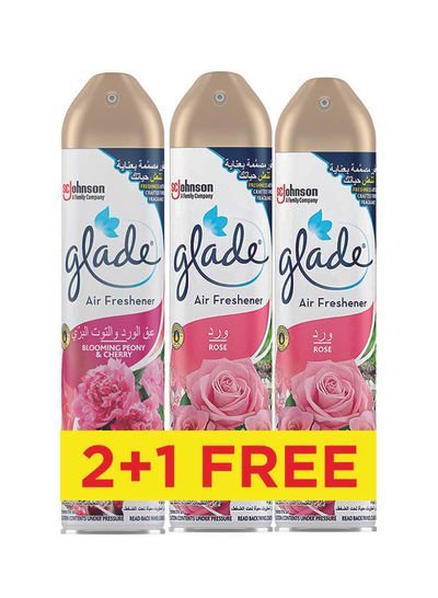 Glade Air Freshner New Easier Spray Pack of 3 300ml