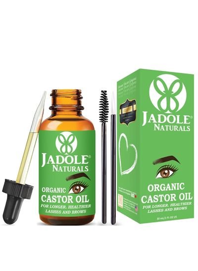 Jadole Naturals Castor Oil Eyebrow and Eyelash Pure Organic by Jadole Naturals