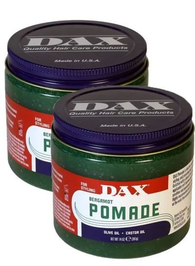 DAX Pack of 2 Pomade Olive And Castor Oil Bergamot
