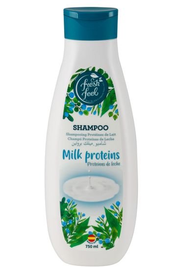 FRESH FEEL Fresh Feel Milk Proteins Shampoo/ Paraben and Silicon Free/ For Strength and Volume/ Gentle Daily Care/ 750ml