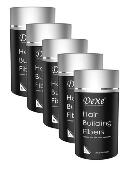 Dexe Pack of 5 Hair Building Fibers