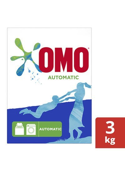OMO Active Laundry Powder Detergent For Front Load Machines Active For Unbeatable Stain Removal Blue 3kg
