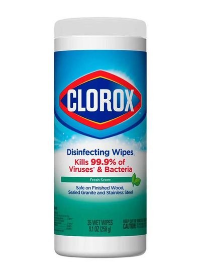 CLOROX Disinfecting Fresh Scent Multi Surface Bleach Free Cleaning 35 Wipes 258g