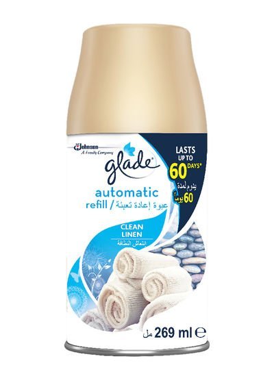 Glade Automatic Spray, Clean Linen,1 Refill 269ml