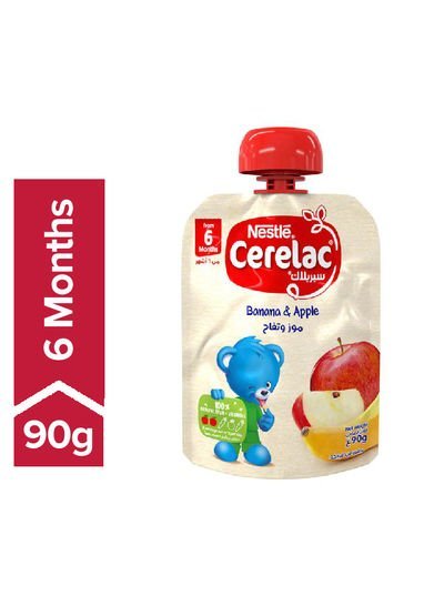 Nestle Banana And Apple Cerelac Puree Pouch 90g