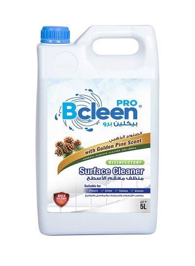 Bcleen Disinfectant Surface And Floor Cleaner, Golden Pine 5L