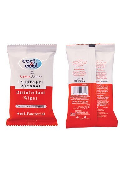 cool & cool Disinfectant Wipes – 10 Count