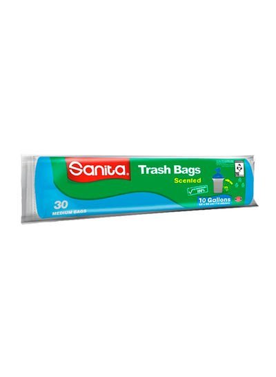 Sanita Scented Trash 30 Bags Clear 10gallon
