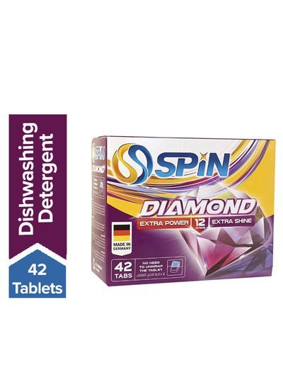 Spin Diamond Dishwasher Detergent 42tablets
