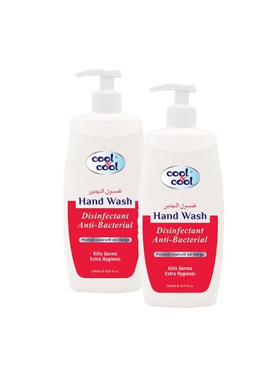 cool & cool Pack Of 2 Disinfectant Hand Wash 500ml Red