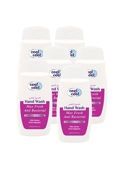 cool & cool Pack Of 6 Antibacterial Hand Wash Max Fresh Pink
