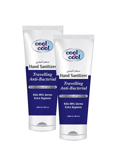 cool & cool Pack Of 2  Travelling Hand Sanitizer Tube 100ml Blue