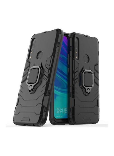 Generic Case For Huawei Y9 Prime 2019 With Ring Holder Iron Man Design 2 In 1 Hybrid Heavy Duty Armor Hard Back Black