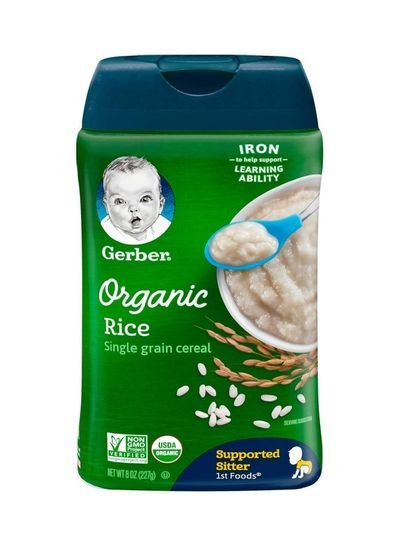 Gerber Organic Rice Single Grain Cereal 227g