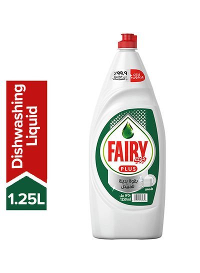 FAIRY Plus Original Dishwashing Liquid Soap With Alternative Power To Bleach 1.25L