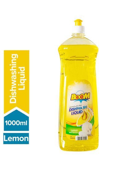 BOOM! Dishwash Liquid Lemon Yellow 1000ml