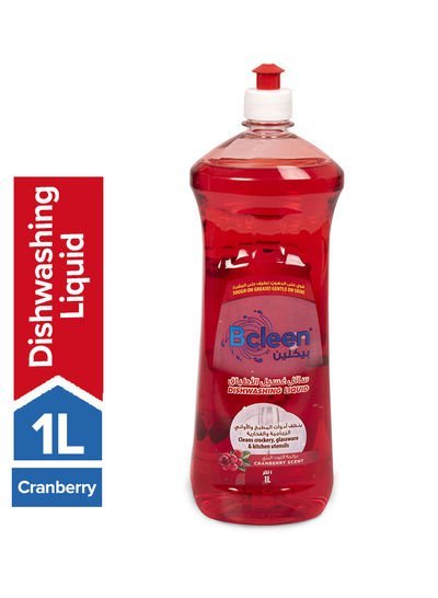 Bcleen Cranberry Scented Dishwashing Liquid Red 1L