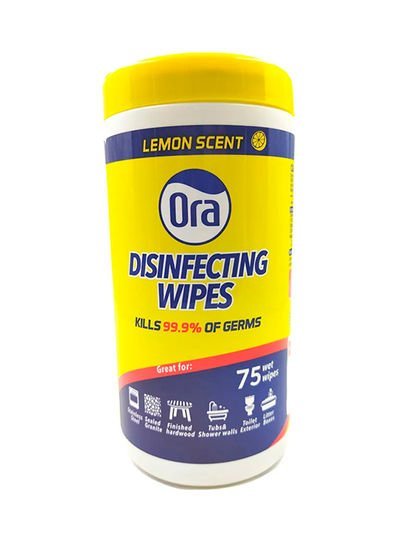 ORA Viva Disinfecting Wipes Lemon Scent 75 Pieces