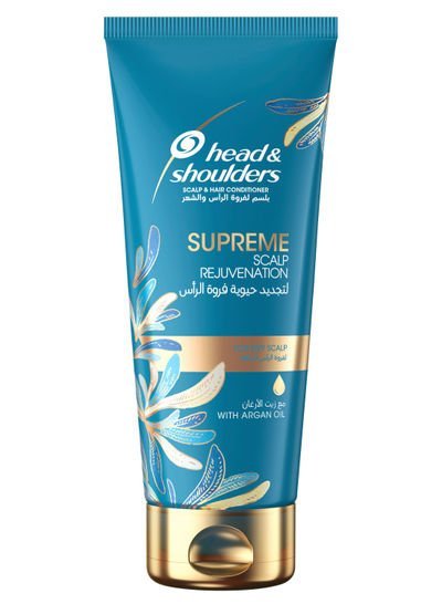 head & shoulders Supreme Scalp and Hair Conditioner with Argan Oil Blue-Gold 200ml
