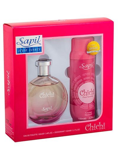 sapil Chichi Gift Set Chichi EDT (100 ml), Chichi Deodorant (150 ml)