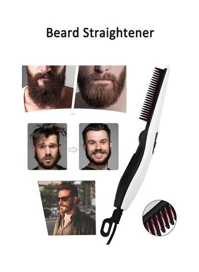 Arabest Beard Straightener Hair Straightening Comb For Men Black&White 26.5 x 8 x 5cm