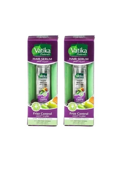 Vatika Naturals Hair Serum Frizz Control  Olive, Almond & Henna 47 ml  1 + 1