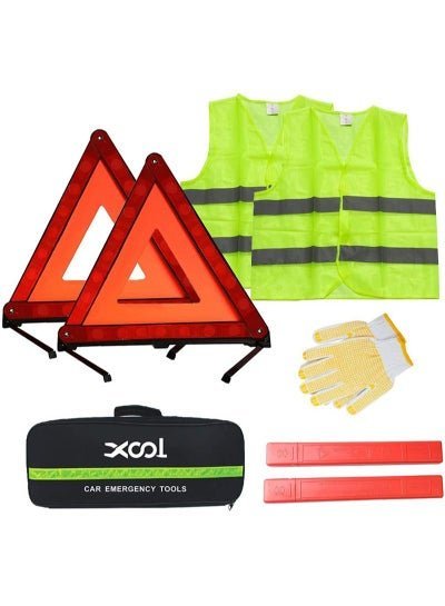 XOOL 5-Pieces Car Emergency Road Side Kits for Use Roadside Breakdowns Emergencies XL-A0538