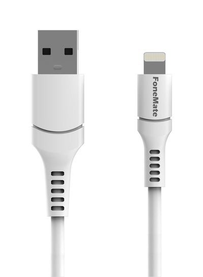 FoneMate USB Lightning Cable for Apple 1M Data Sync Charger for iPhone iPad White
