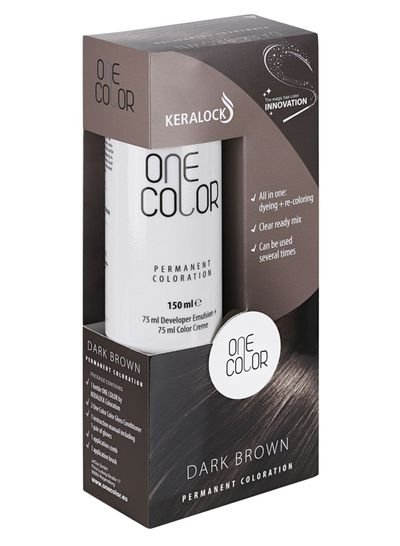 KERALOCK KERALOCK DARK BROWN PERMANENT COLORATION HAIR COLOR DOES NOT REQUIR TO PREMIX MADE IN GERMANY