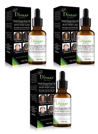 Disaar Pack Of 3 Hair Essential Oil Anti-Hair Loss