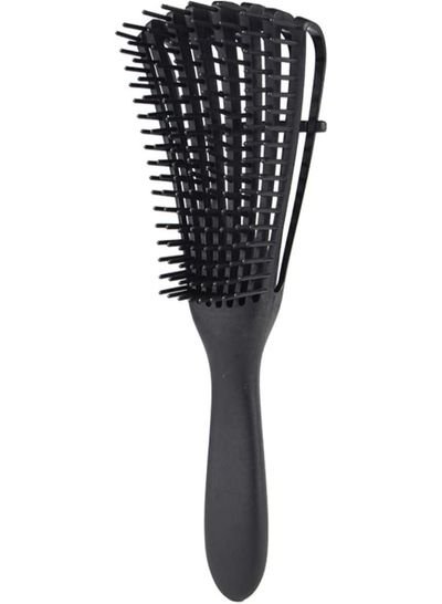 ORiTi Hair Detangler Brush Natural Wet Detangling Brush for Kinky Curly Hair, Black