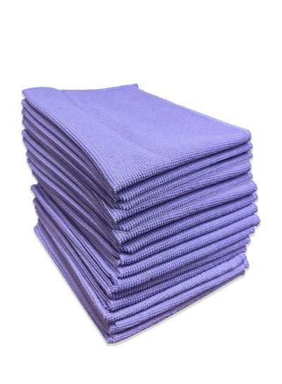 Generic 15-Piece Microfiber Cleaning Cloth Set Purple