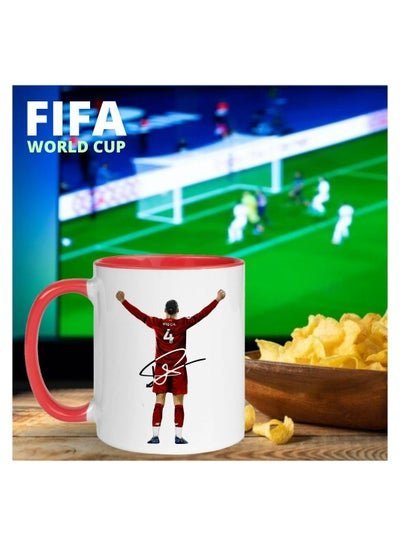 MEC FIFA World Cup Virgil van Dijk Hot & Cold Beverages Cup Coffee Mug Espresso Gift  Coffee Mug Tea Cup Coffee Mug With Name Ceramic Coffee Mug Tea Cup Gift 11oz