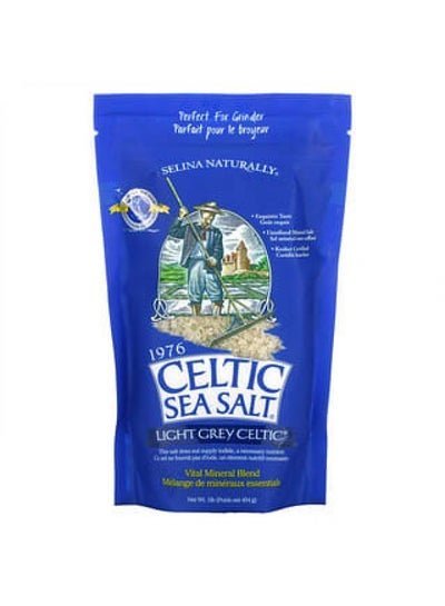 Celtic Sea Salt Celtic Sea Salt, Light Grey Celtic, Vital Mineral Blend, 1 lb (454 g)