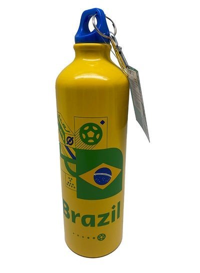 FIFA Football World Cup 2022 Water Bottle With Ring Aluminium 750ml Brazil