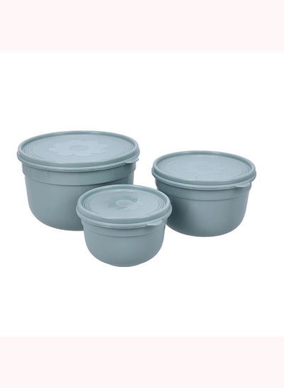 Royalford 3 Pcs Classic Storage Bowl Set, RF10873, Plastic Container | BPA-Free Lunch Box for Adults, Children’s | Suitable for Dishwasher, Freezer | Air-Tight Lid