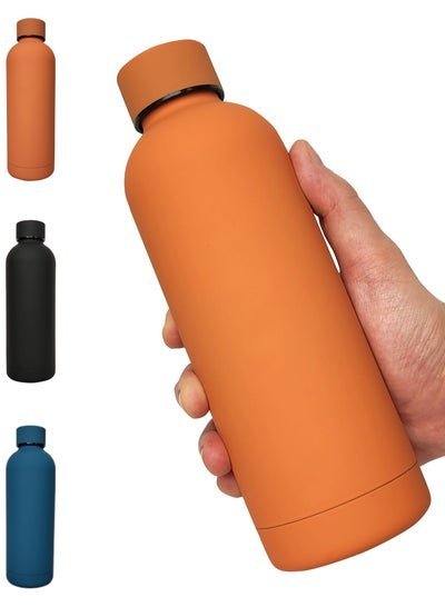 Infinity Water Bottle, Flask, Tumbler, Double Wall Vacuum Insulated Stainless Steel 500 ML, Leakproof, BPA Free, keeps drinks cold or hot, perfect for gym, sports drinks, tea or coffee (Matte Orange)